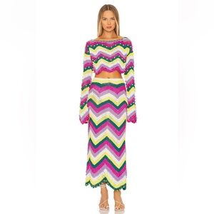 CeliaB Sulu Top (S) & Balearic Midi Skirt (M)